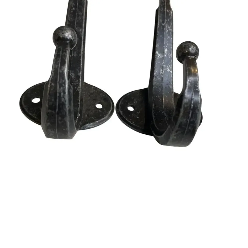 Coat Hat Hook Metal Distressed Finish Wall Hanging 5